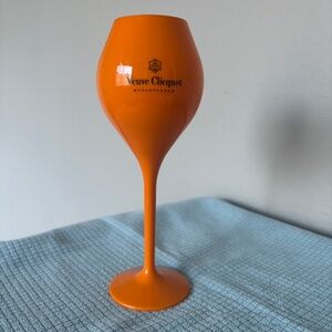 Veuve Clicquot Ponsardin Champagne VCP Acrylic Glass Flute Yellow Orange Stem